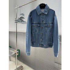 로에베 자수 디테일 데님 자켓 001-274959