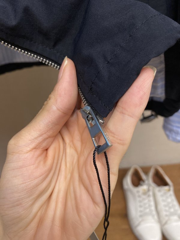 Loewe 자수 컬러블록 스트라이프 안감 자켓 001-274973