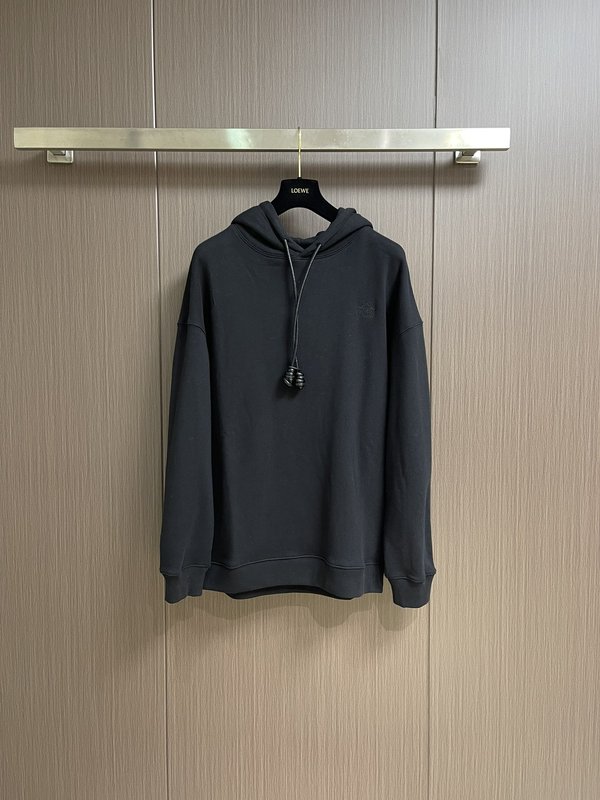 LOEWE 가죽 매듭 자수 후드티 001-274980