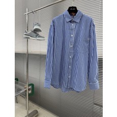 LOEW 애나그램 자수 격자무늬 셔츠 001-274996