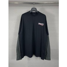 발렌시아가 콜라 웨이브 자수 셔츠 룩 더블레이어 롱슬리 001-275093
