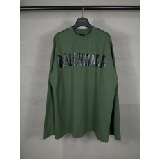 발렌시아가 23SS 클래식 프린트 워싱 롱슬리브 티셔츠 001-275106