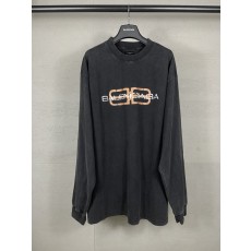 발렌시가 로고 프린트 워싱 티셔츠 001-275110