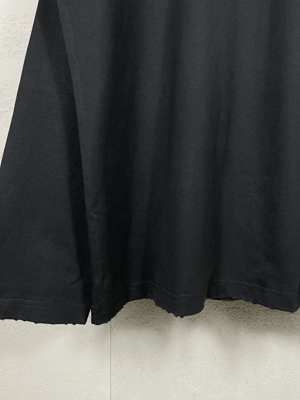발렌시아가 더블링 로고 자수 오버핏 티셔츠 001-275137