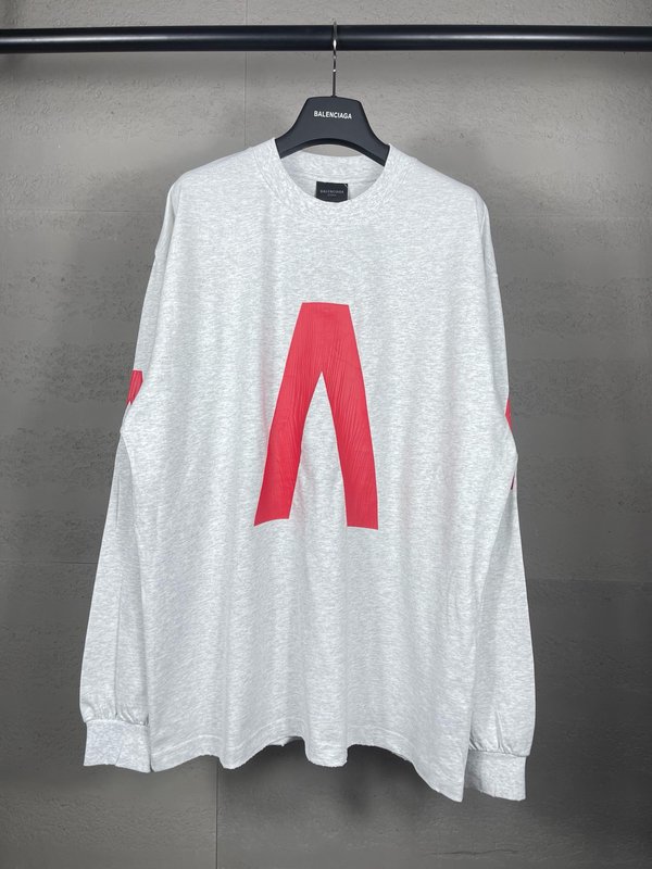 발렌시아가 콜라보 워싱 롱슬리브 티셔츠 001-275151