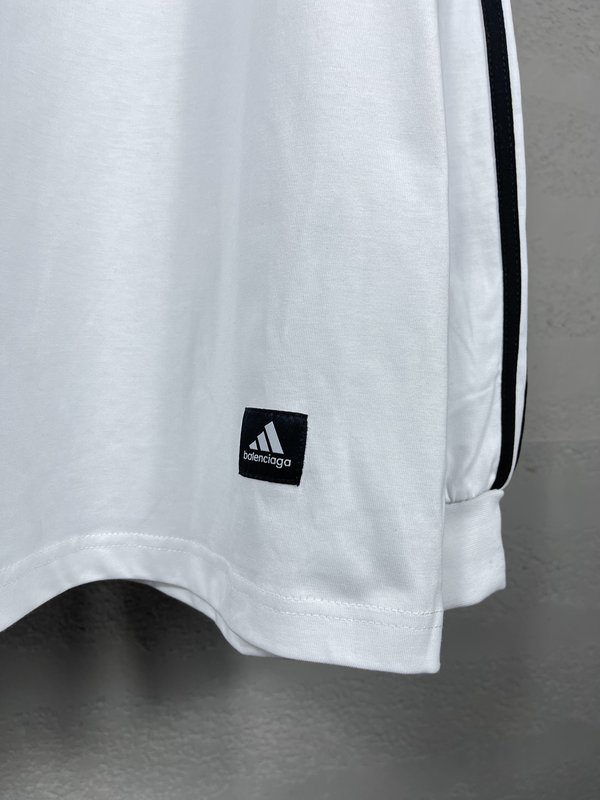 발렌시아가 x 아디다스 자수 긴팔 티셔츠 001-275153