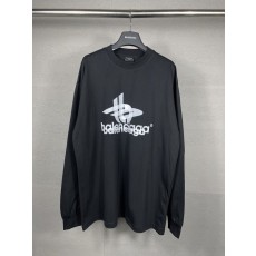 발렌시아가 판텀 더블 로고 프린트 롱슬리브 티셔츠 001-275155