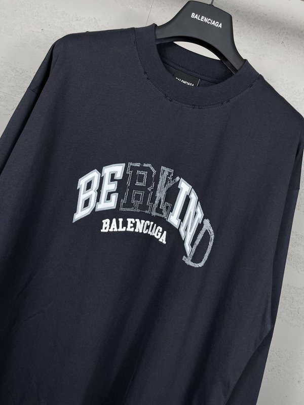 BALENCIAGA 그래피티 로고 반팔 티셔츠 001-275161