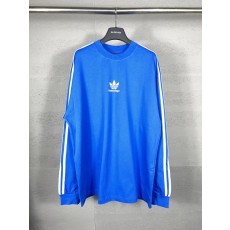 발렌시아가 x 아디다스 클로버 삼선 프린트 긴팔 티셔츠 001-275174