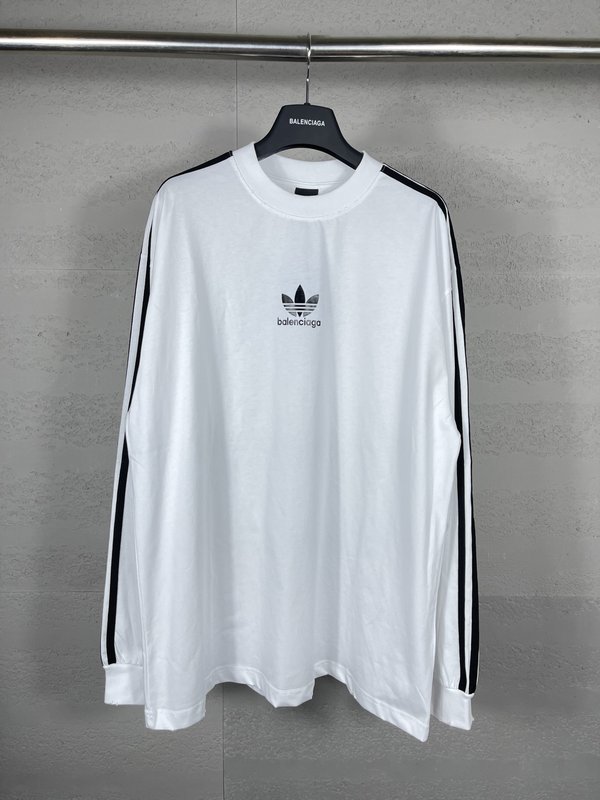 발렌시아가 x 아디다스 삼엽프린트 롱슬리브 티셔츠 001-275175