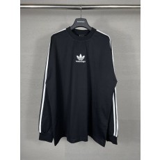 발렌시아가 x 아디다스 삼엽자 프린트 롱슬리브 티셔츠 001-275176