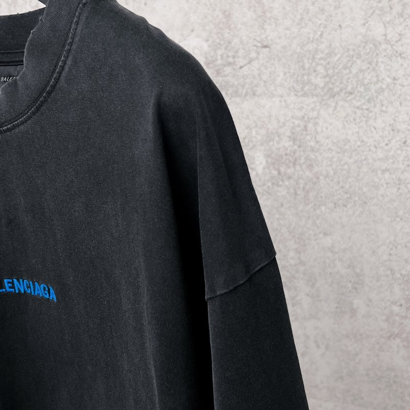 Balenciaga 25 신형 워싱 롱슬리브 티셔츠 001-275183