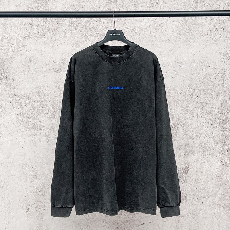 Balenciaga 25 신형 워싱 롱슬리브 티셔츠 001-275183