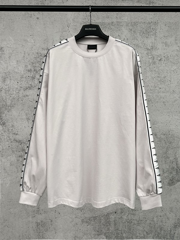 BALENCIAGA 25 신상 워싱 오래된 긴팔 티셔츠 001-275199