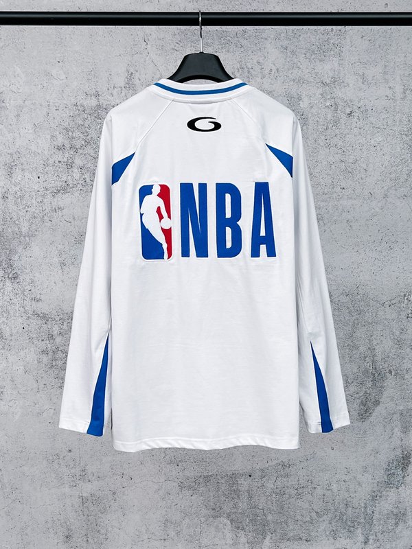 발렌*가 SS26 NBA 콜라보 오버사이즈 컬러블록 긴 001-275208