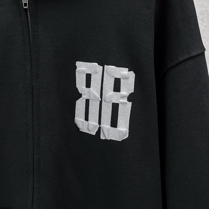 발렌시아가 SS26 프린트 후드 지퍼 스웨트셔츠 001-275224