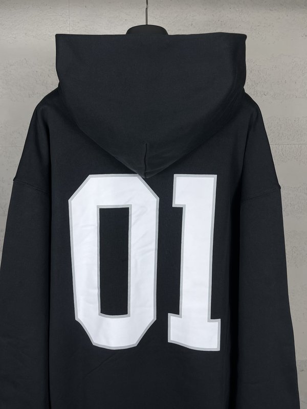 BALENCIAGA 농구 유니폼 자수 후드티 001-275247