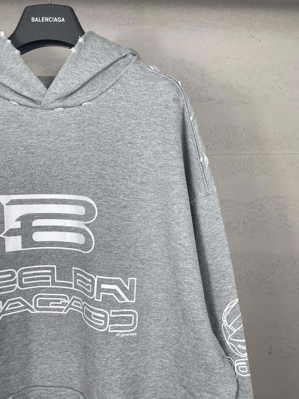 발렌시아가 후드 티셔츠 001-275261