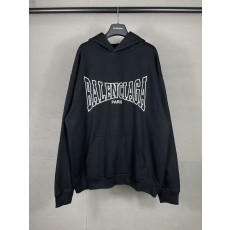 발렌시아가 크랙 로고 프린트 후드티 001-275269