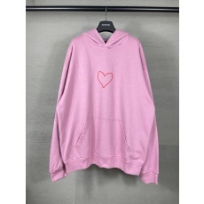 발렌시아가 칠석 한정 하트 로고 후드티 001-275270
