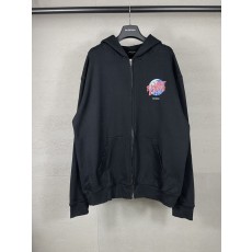 발렌시아가 2024 지구 프린트 후드집업 스웨트셔츠 001-275276