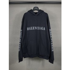 발렌시아가 로고 프린트 오버사이즈 후드티 001-275294