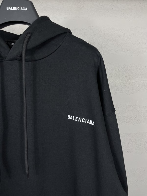 BALENCIAGA 클래식 레터 프린트 후드티 001-275316