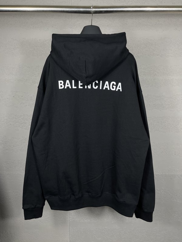 BALENCIAGA 클래식 레터 프린트 후드티 001-275316