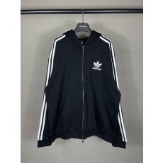 발렌시아가 x 아디다스 스트라이프 로고 후드 집업 001-275325