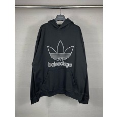 발렌시아가 x 아디다스 자수 후드 스웨트셔츠 001-275326