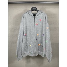 발렌시아가 프루트 패턴 빈티지 워싱 후드티 001-275347