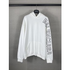 발렌시가 레터링 로고 자수 후드티 001-275356