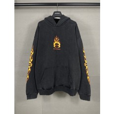 발렌시아가 플레임 프린트 후드티 001-275361
