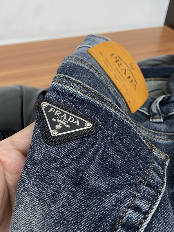 Prada 2026년 초봄 고급 맞춤 청바지 001-275400