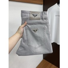 프라다 고탄력 중공 세척 데님 팬츠 001-275402