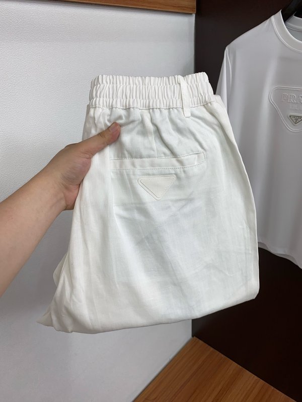 프라다 스트레이트 루즈 캐주얼 팬츠 001-275451
