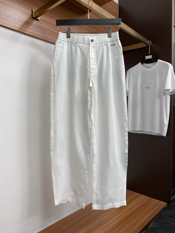 프라다 스트레이트 루즈 캐주얼 팬츠 001-275451