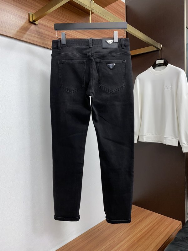 프라다 데님 캐주얼 팬츠 001-275460