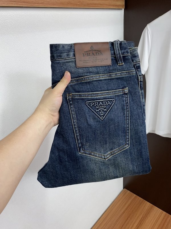 프라다 데님 캐주얼 팬츠 001-275474