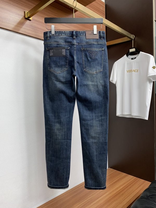 프라다 데님 캐주얼 팬츠 001-275474