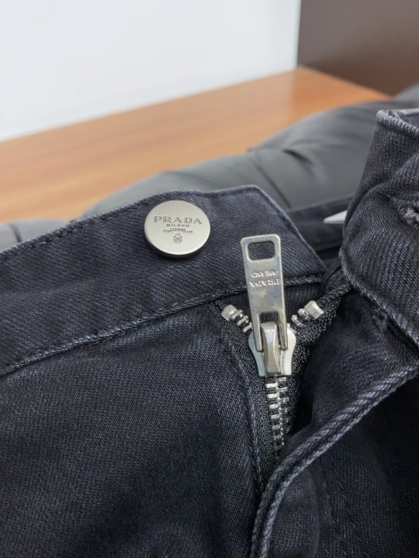프라다 진청 가을겨울 캐주얼 바지 001-275484