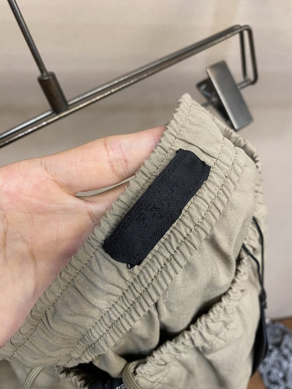Prada 리넨 혼방 면 롱 팬츠 001-275491