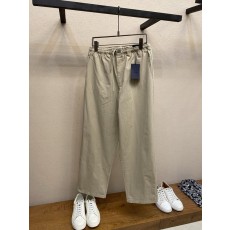 Prada 리넨 혼방 면 롱 팬츠 001-275491