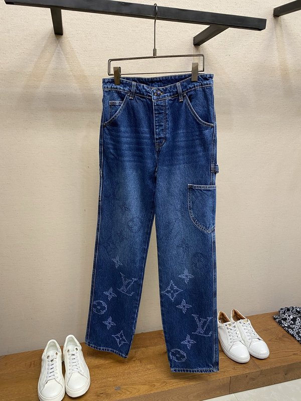 LV 그라데이션 모노그램 청바지 001-275618