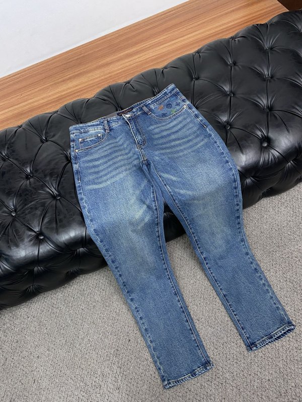 루이비통 슬림 스트레이트 청바지 001-275646