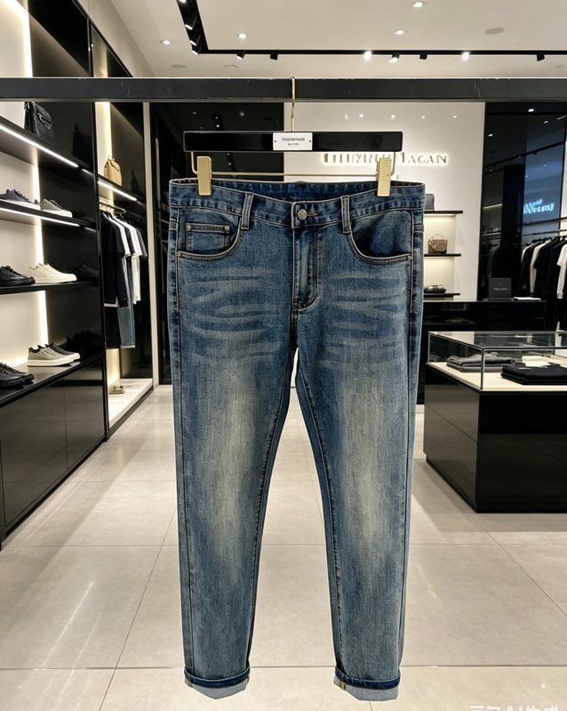 루이비통 남성 스트레이트 청바지 001-275647