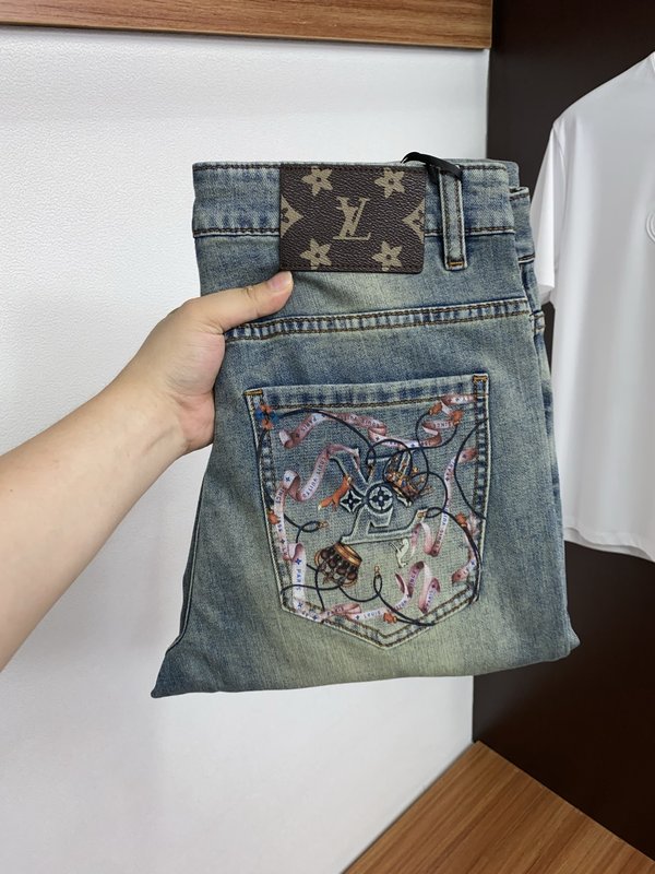 LV 고급 맞춤 청바지 001-275658