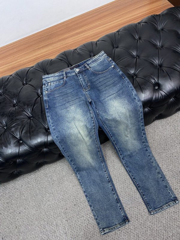 루이비통 슬림 스트레이트 청바지 001-275663