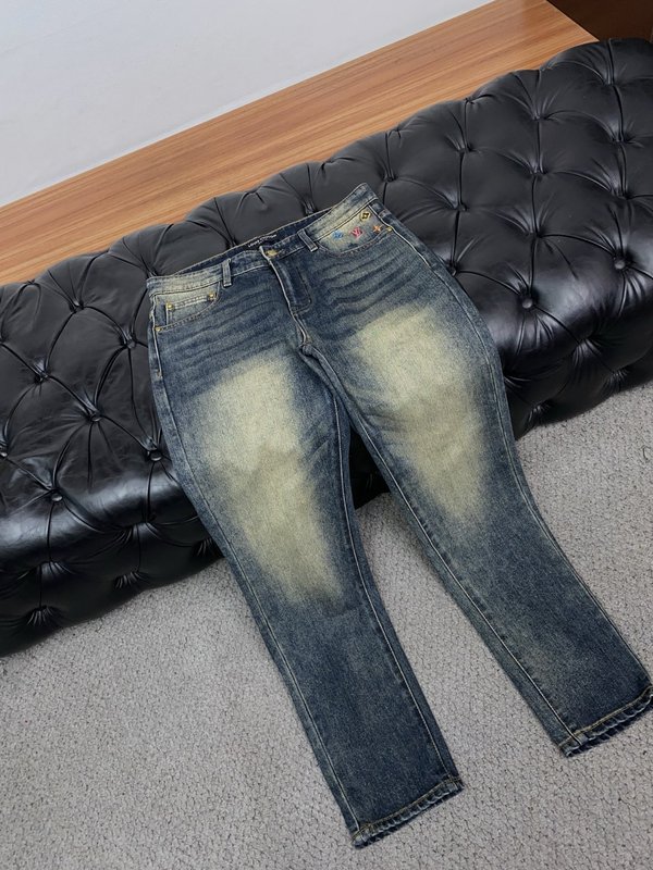 루이비통 슬림 스트레이트 청바지 001-275692