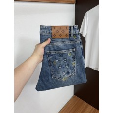 루이비통 슬림 스트레이트 데님 팬츠 001-275706